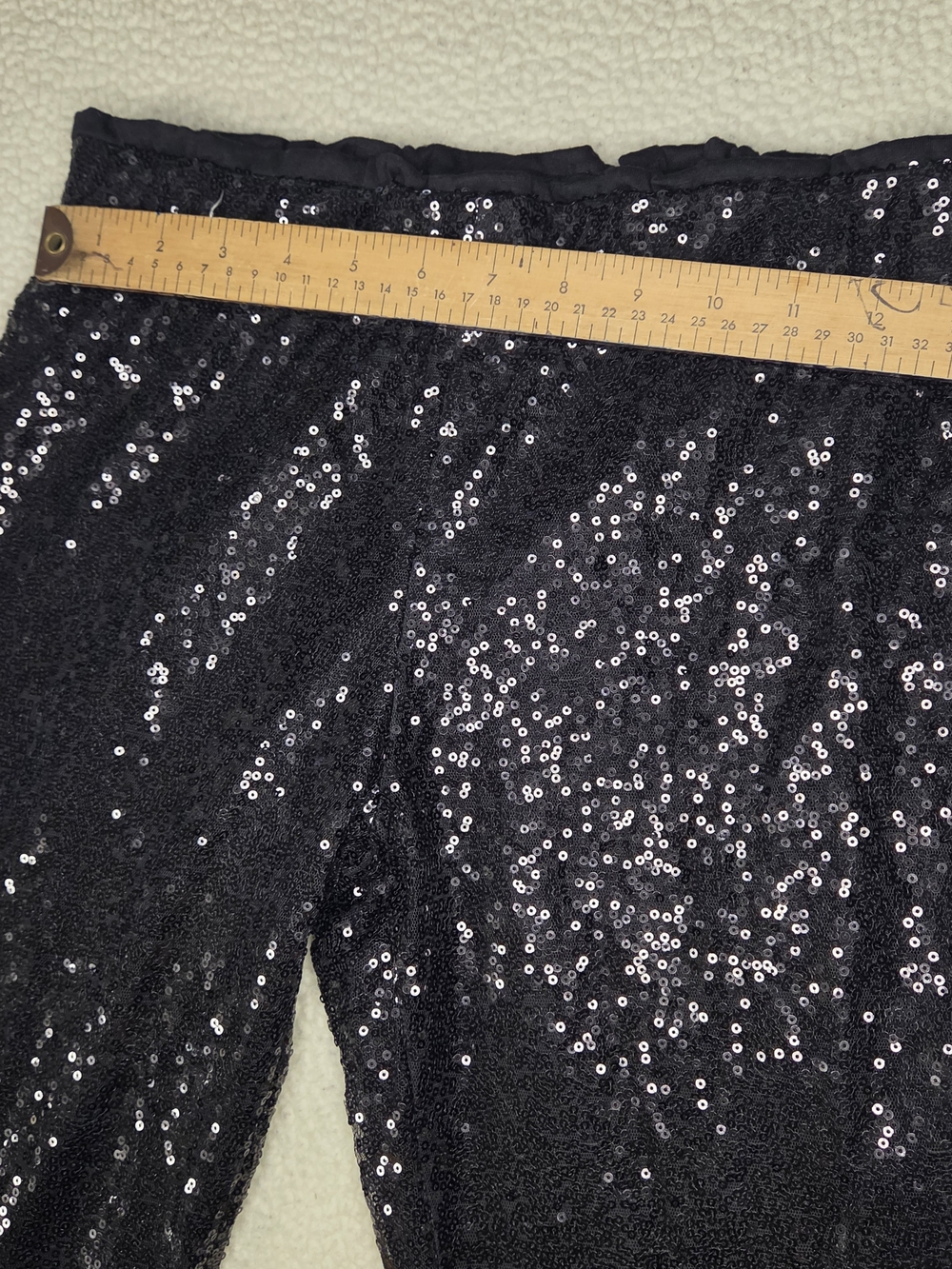 Vanilla Bay Women's Black Sequin Pants Size Small NWT - Picture 3 of 9
